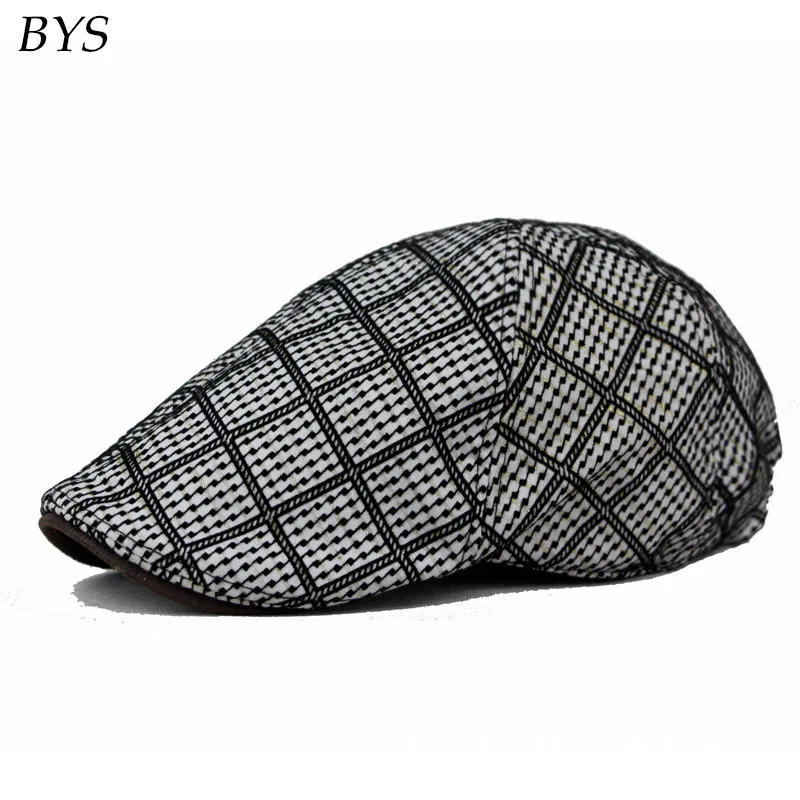 Cotton Newsboy Beret Cabbie Driving Ivy Cap Flat Summer Hat Vintage