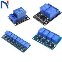 Módulo de canal de relé cc 5V 1 2 4 8, tablero de expansión de bajo nivel DC5V para SCM, Control de electrodomésticos para arduino Raspberry Pi