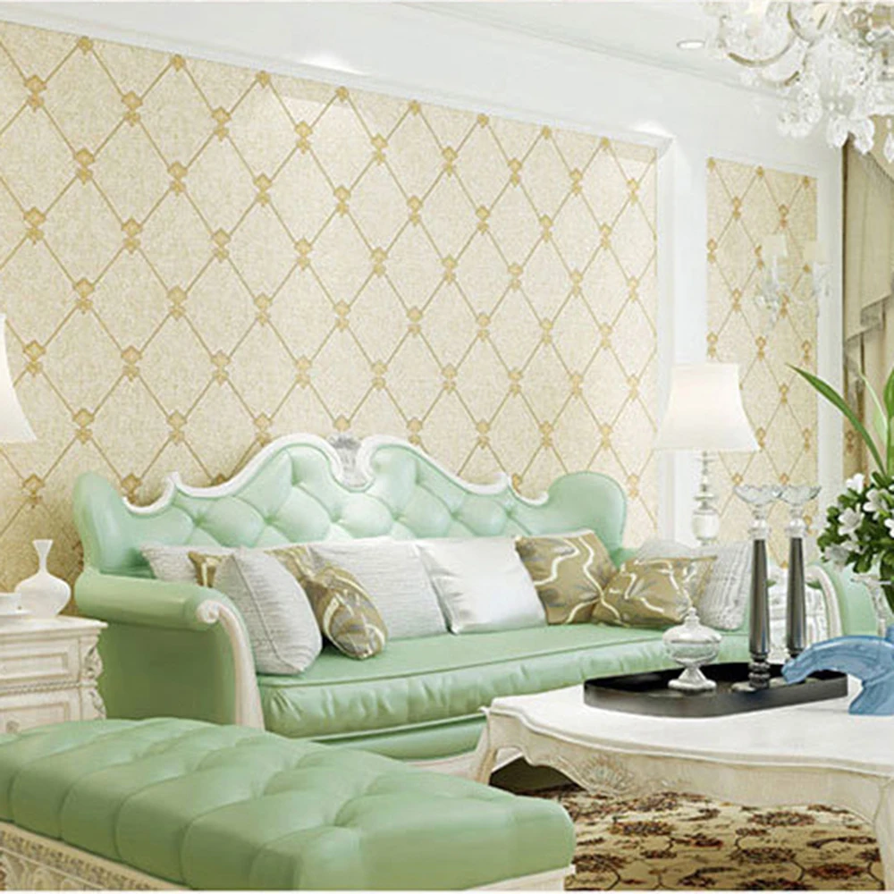 

53*100cm Modern Background Wallpaper Non-woven Fabric 3D Floral Embossed Textured Stickers For Living Room Bedroom Home Decor