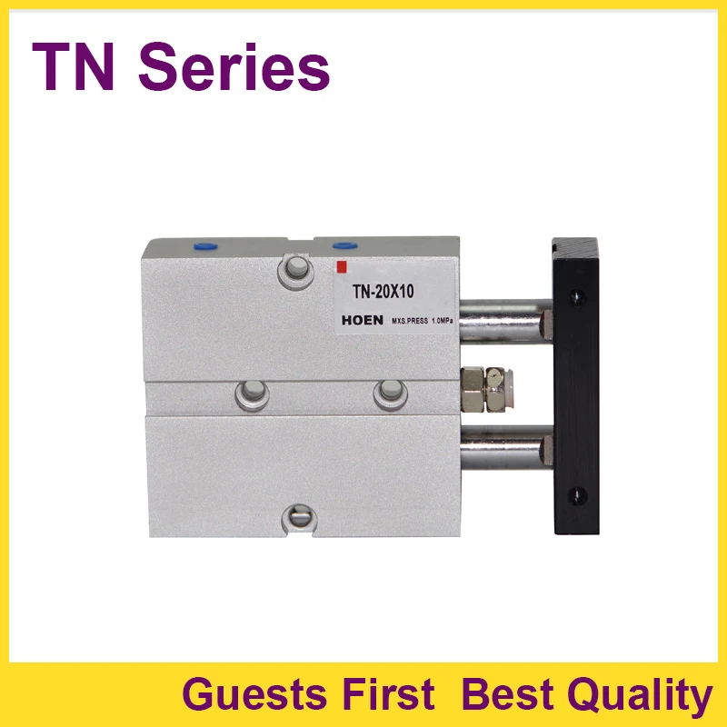 

TN25-10 TN25-20 TN25-30 TN25-40 TN25-50 TN25-60 Double Action Pneumatic Cylinder For Filling Machine Parts Dual Rod Cylinders