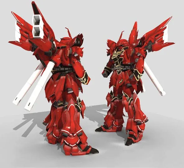 Положительная пропорция Gundam MSN-06S аньчжоу 38 см High-3D бумажная модель DIY