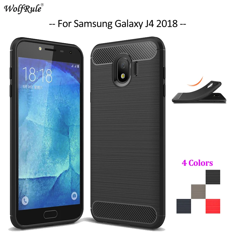 

For Fitted Cases Samsung Galaxy J4 2018 Case Soft TPU Rugged Bumper Pouch Phone Case For Samsung J4 2018 Cover J400F 5.5''