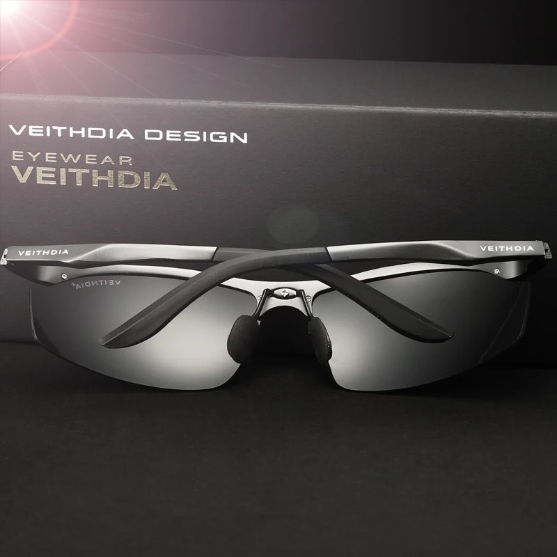 Бренд VEITHDIA, алюминиевые поляризованные солнцезащитные очки, спортивные мужские солнцезащитные очки, очки для вождения, очки, мужские аксессуары, оттенки 6529