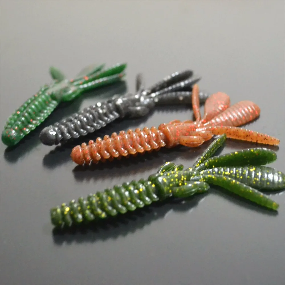 Fishing Lure Warcraft Soft Bait Worm TEXAS RIG Grub Artificial Bass