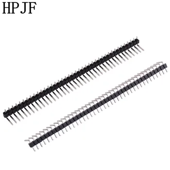 

10Pcs Pitch 2.54mm 1x40 Pin 40 Pin Single Row Right Angle Male Pin Header Strip Connector