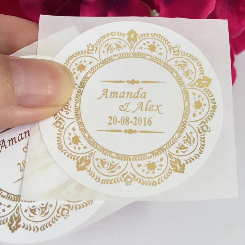 90 шт. винтажные Свадебные украшения персонализированные наклейки на заказ Hershey KISS сувенирные этикетки Конфеты сувениры метки - Цвет: Gold Writting