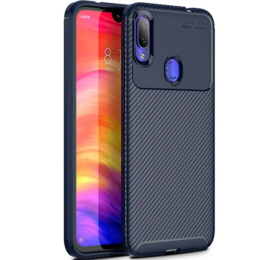 

For Xiaomi Redmi 7 note 7 Case Carbon Fiber Soft Silicone Anti-Knock Protective Back Cover For Xiaomi Redmi 7 note 7 pro Cases