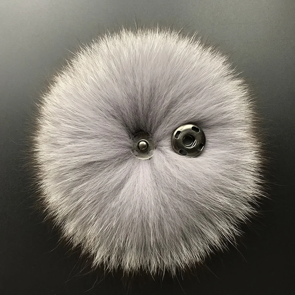 MPPM Real Fox Fur Pompom Genuine Fur Pom Poms Ball for Hats&Caps Big Natural Fur Pompon Ball For Shoes Bags Accessories 6