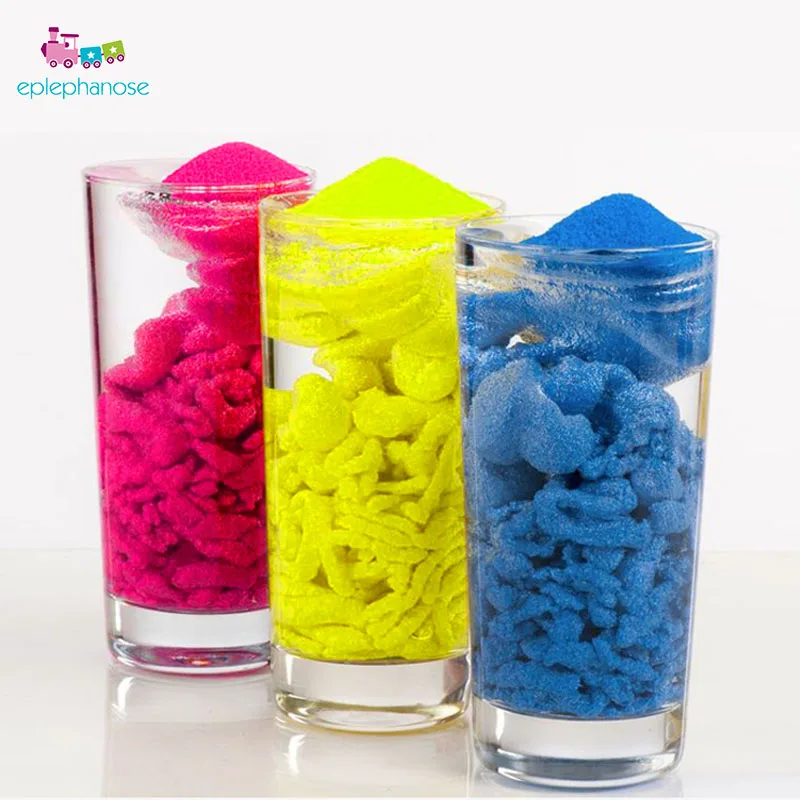 45G DIY Not Wet Magic Sand Non-Toxic Handmade Toys Children Education Toys Novelty Color Magic Space Sand Funny Boys Girls Toys