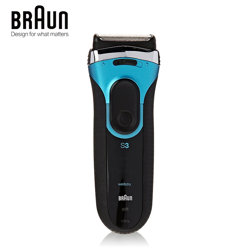 Bruan Series 3 Electric Shaver 3080s With Long Hair Trimmer 3