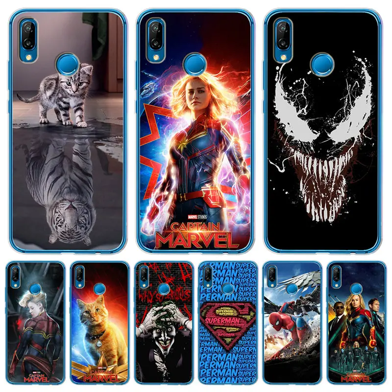 

Luxury For Huawei Mate 9 10 20 P8 P9 P10 P20 P30 P Smart Lite Plus Pro Cover Case Silicone Coque Etui Captain marvel venom joker
