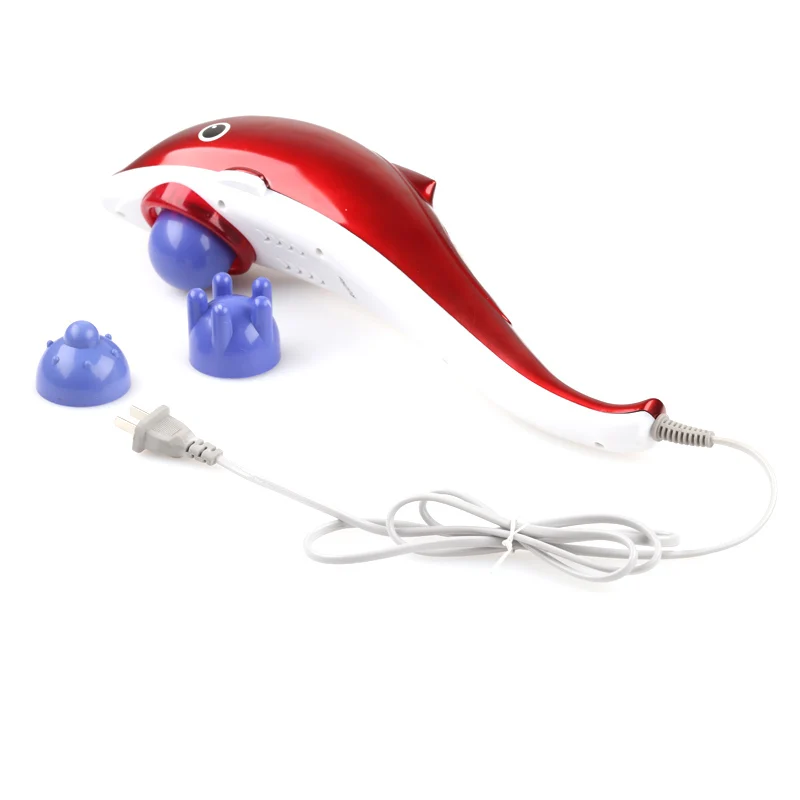 Massageador de Volta Golfinho Elétrico Massagem Martelo Vibração Infravermelho Vara Rolo Cervical Corporal 8 vibração infravermelho vara rolo cervical massagem corporal