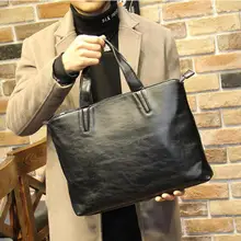 Мужской повседневный черный портфель деловая сумка через плечо кожаные сумки-мессенджеры компьютерная 14 сумка для ноутбука Мужская сумка путешественника упаковка