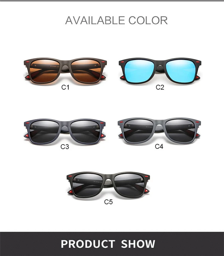 2019 New Square Polarized Sunglasses Men Women Brand Designer Vintage Driving Goggle Rivet Mirror Male Sun Glasses UV400 (2)