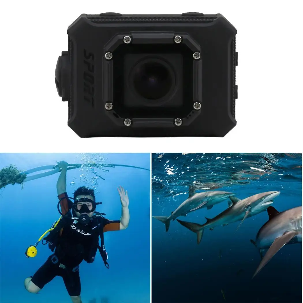 2,0 дюймовый Водонепроницаемый подводный спортивный силиконовый часы DV камера стильный дизайн с отличительным видом. Миллионов