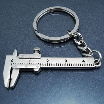 

1 PC New Arrival Classic 3D movable Vernier Caliper Ruler Model keyring keyfob KeyChain Birthday Gift