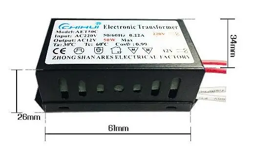 High quality Sufficient Power Electronic Transformer For Halogen Lamp AC 220V To AC 12V 50W 3 year warranty! 220v 50hz weighbridge display instrument electronic weighing counter 20bit high precision a d conversion count display