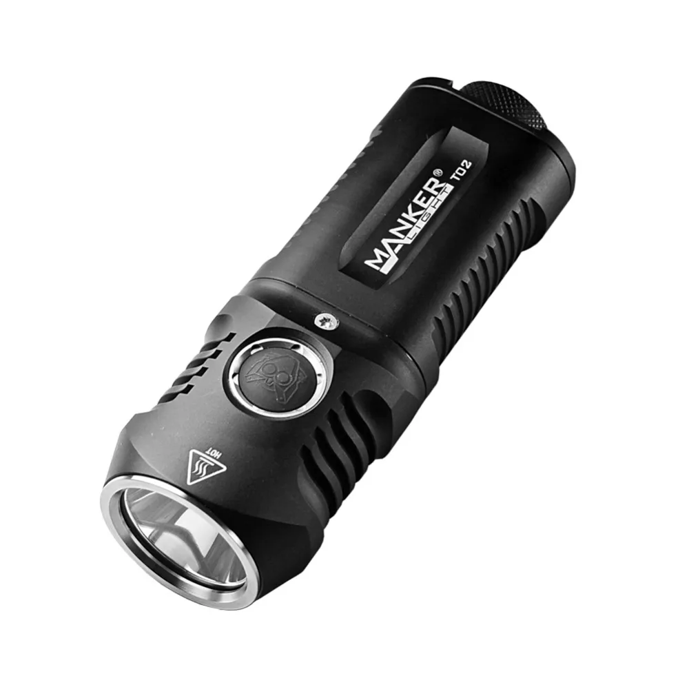  Manker T02 2 14500 Flashlight 1500 lumens CREE XHP35 LED Flashlight Pocket EDC Torchlight Use 2x AA - 32917546521