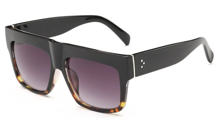 Новая мода Ким Кардашьян Стиль Солнцезащитные очки женские брендовые дизайнерские винтажные Квадратные Солнцезащитные очки Oculos De Sol Feminino CL41756 M092 - Цвет линз: Black Leopard