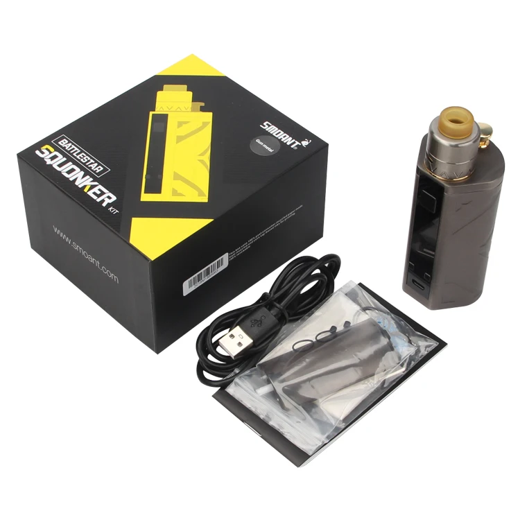 Оригинальный Smoant Battlestar Squonker комплект коробка мод Vape 200 Вт с RDA баком 7 мл