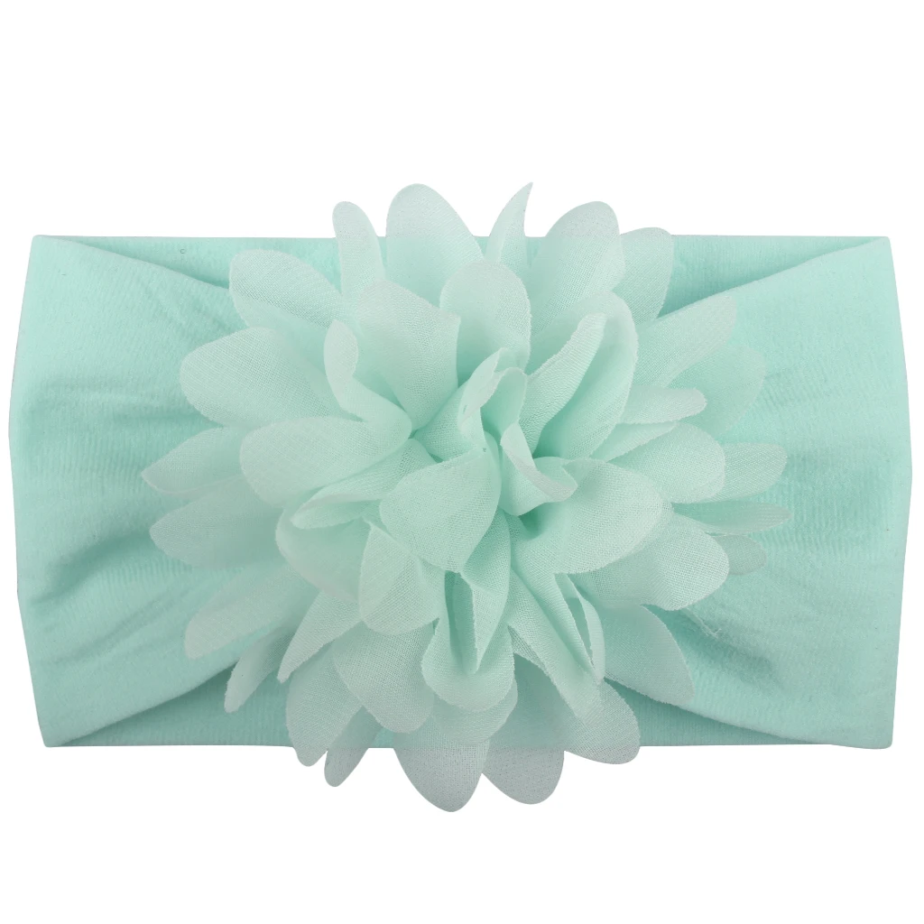 

Cute Kids Baby Girl Headband Infant Newborn Flower Bow Knot Hair Band Cotton Solid Head Wrap Accessories Headwear 13 Colors
