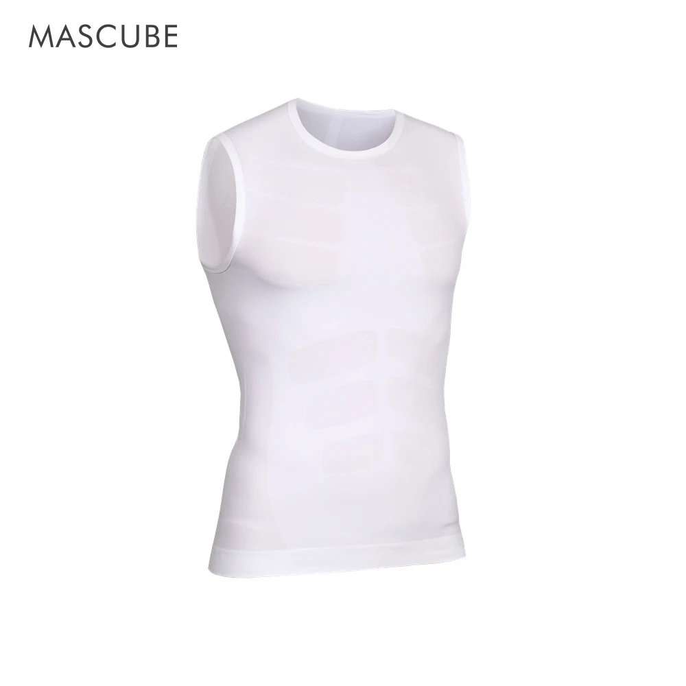 MASCUBE летняя футболка для мужчин компрессионный спортивный Топ Футболка Бодибилдинг высокоэластичный для фитнеса мужские s майки для баскетбола - Цвет: White