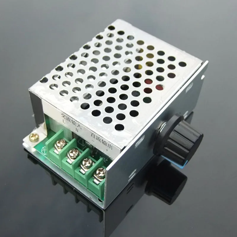 1pcs/lot High Quality 20A DC 220V Speed Controller Stepless Switch Permanent Magnet Motor Drive With Knob | Обустройство дома