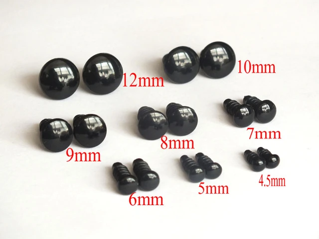 High-quality-30pcs Black Eyes/ Safety Eyes With White Washers Fit For Teddy  Bear-5-18mm - Dolls Accessories - AliExpress