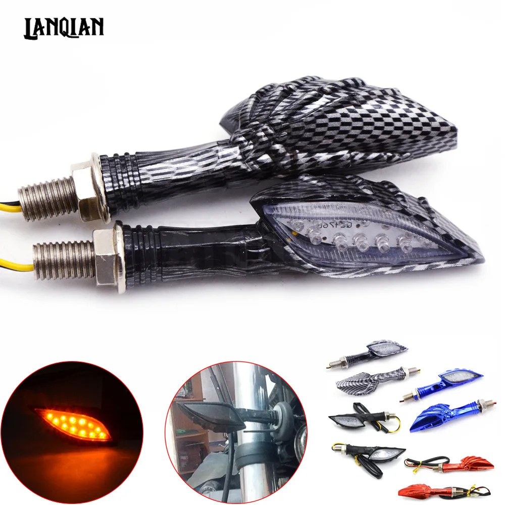 

For suzuki bandit 600 m109r sv 650 YAMAHA tdm 900 Universal Motorcycle 12V Turn Signal Indicators Light Amber Blinker Light led