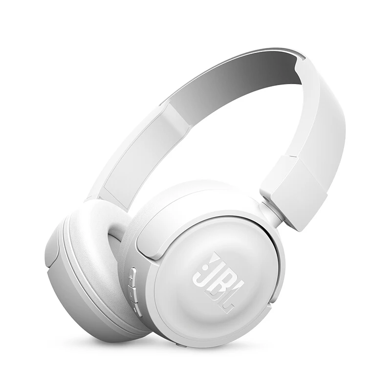 JBL T450BT беспроводные Bluetooth наушники портативные плоские складные наушники на ухо с микрофоном шумоподавление и управление музыкой - Цвет: White