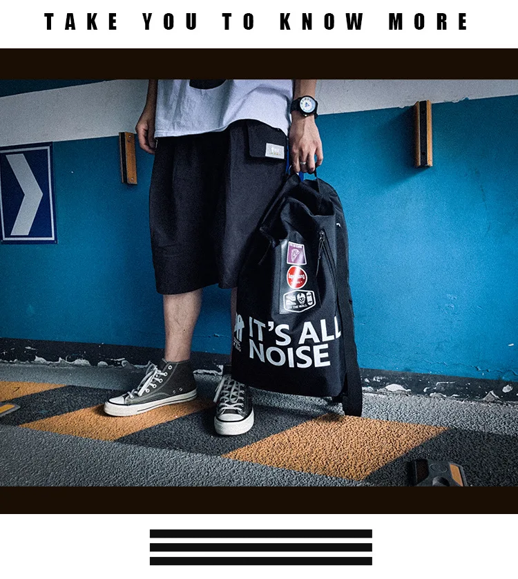 Harajuku модный рюкзак мужской большой емкости Оксфорд Дорожная сумка Повседневная Хип-Хоп Уличная Стиль рюкзак для вещей