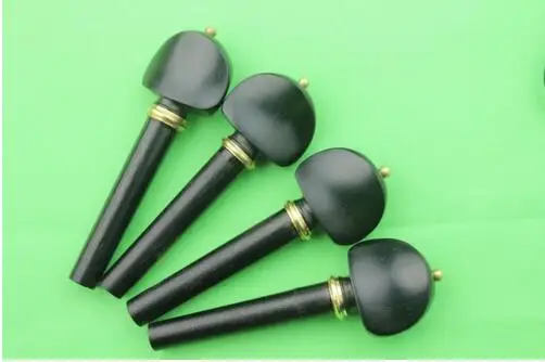 20pcs high quality 4/4 Violin Pegs ebony Tuning inlaid copper violin parts | Спорт и развлечения