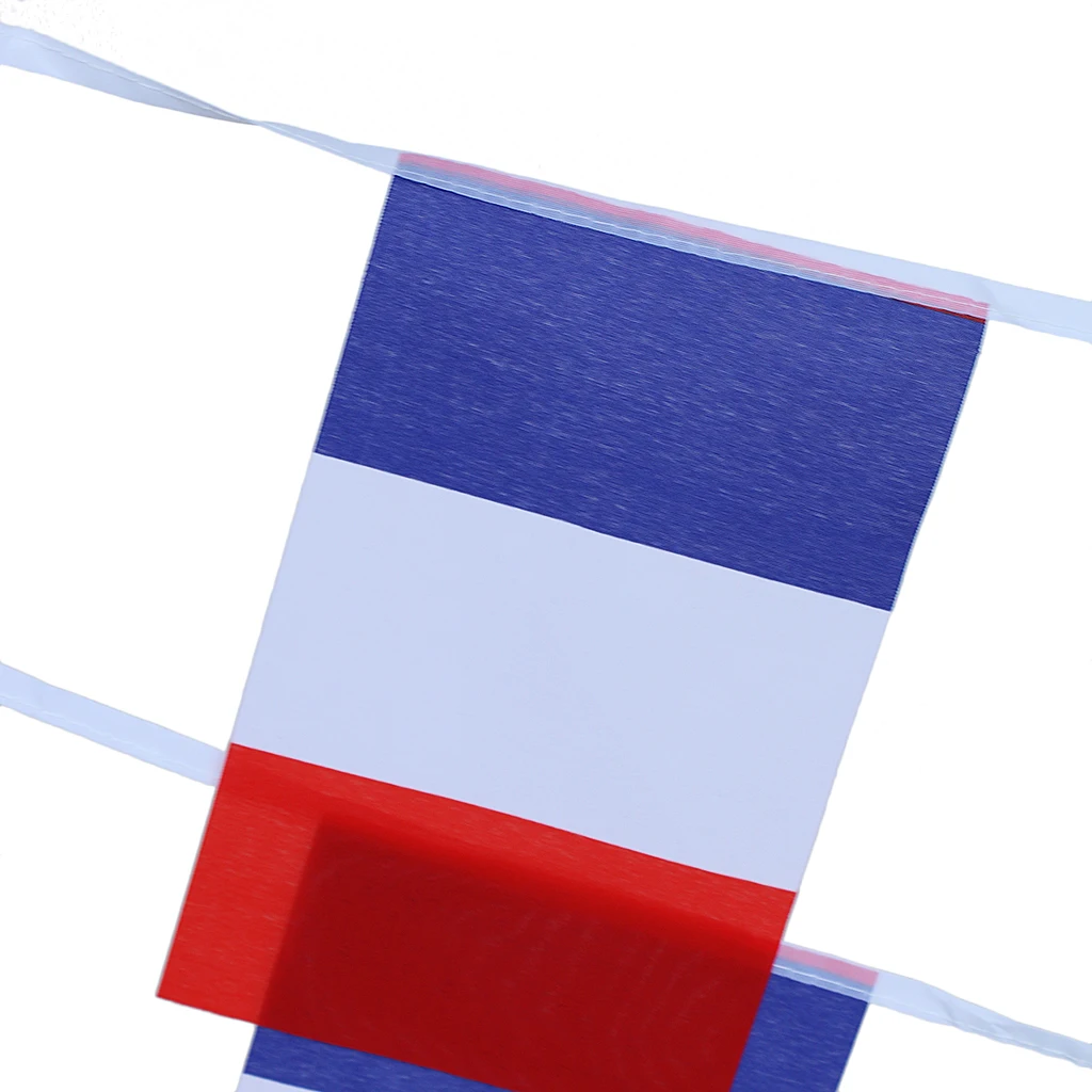 30x French String Flag Country Bunting Flag Banner Flags for Garland Party Decorations Supplies Parades Favor -10cm