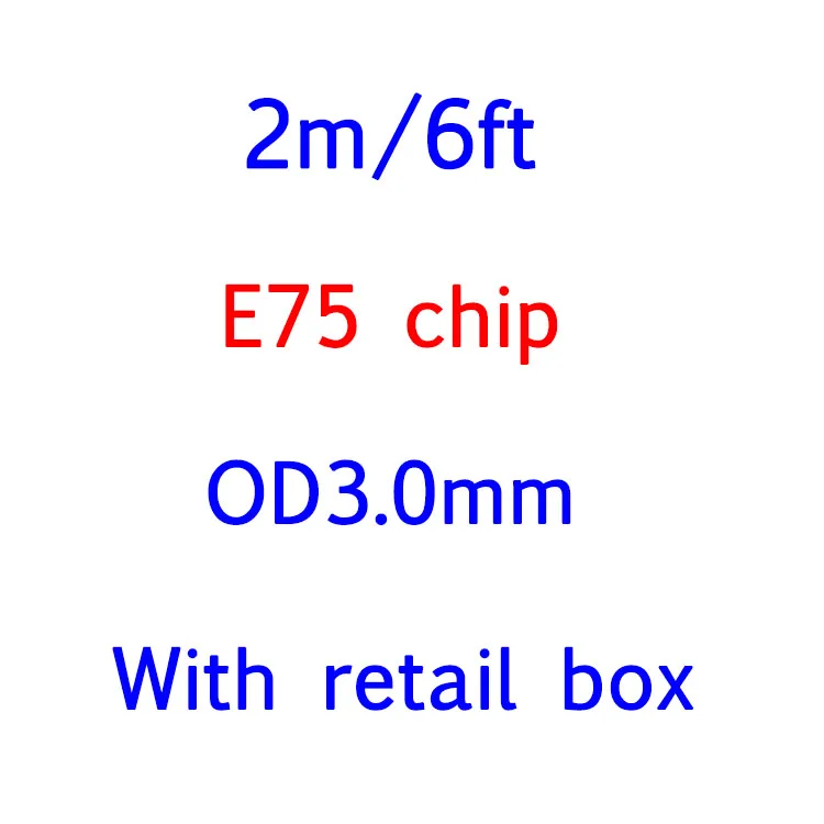 50 шт./лот новая упаковочная коробка AAAAA+ подлинный 2 м/6 футов E75 чип данных USB зарядное устройство кабель для X xs 8 7 plus 6s 5s с упаковкой