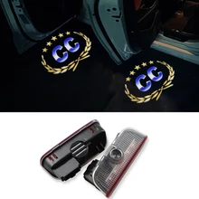 2pcs Car Door Logo Ghost ShadowProjector Light For VW Golf 5 6 7 Jetta MK5 MK6 MK7 CC Tiguan Passat B6 B7 Scirocco Touareg Shara