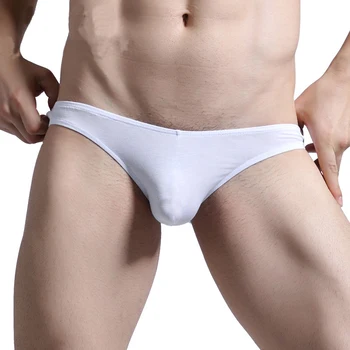

3 Pieces Men's Underwear Head Thin Section Low Waist Bottom Pants U Convex Tight-Fitting Narrow Side Briefs Men's Sexy Underwear
