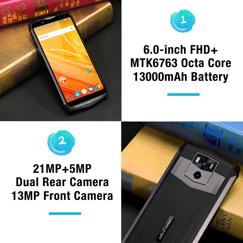 Atras Ulefone Power 5 13000 mAh 4G Smartphone 6,0 \