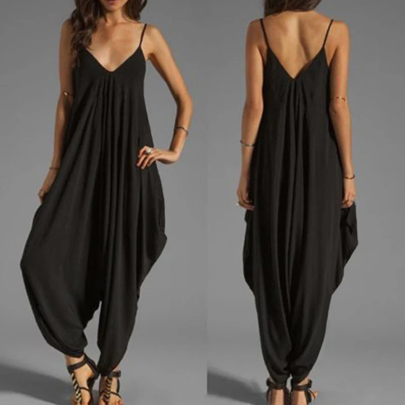 

Beach Casual Loose Jumpsuit Sexy Fashion New Style Women Jumpsuit Combinaison Femme Rompers Womens Jumpsuit