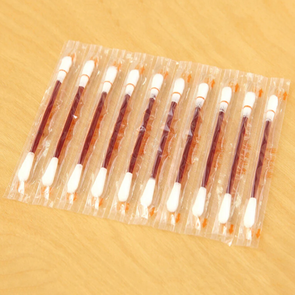10pcs Iodophor Swabs Cotton Iodophor alcohol Wipe Swab stick