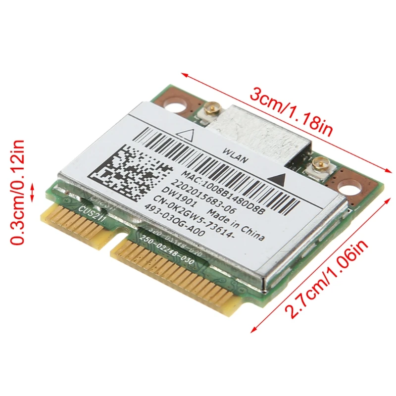 1 Набор для DELL DW1901 AR5B22 Беспроводной двухдиапазонный мини PCI-E WiFi Bluetooth 4,0 карта высокая скорость