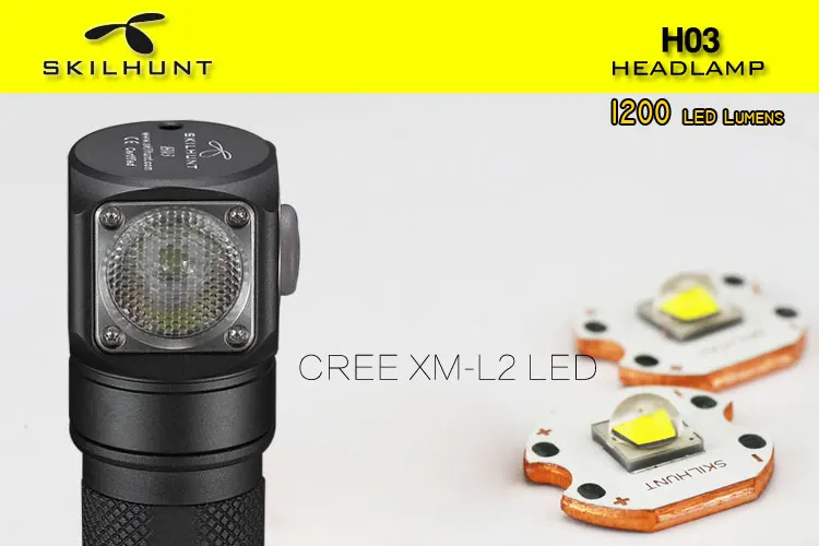  Skilhunt H03 Led fashlight Lampe Frontale Cree XML1200Lm flashlight Hunting Fishing Camping flashli - 32997403717