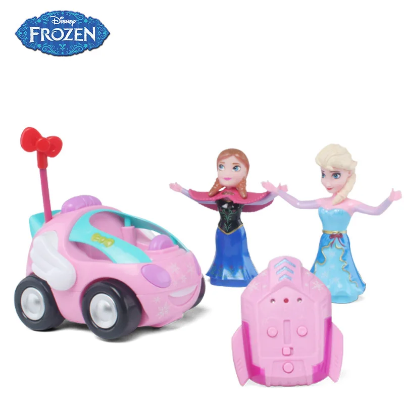 Замороженные Эльза и Анна 2,4 г часы мультфильм Дистанционное управление автомобиль с светом disney девочка Беспроводная игрушка транспортные средства для детей подарок на день рождения - Цвет: Розовый