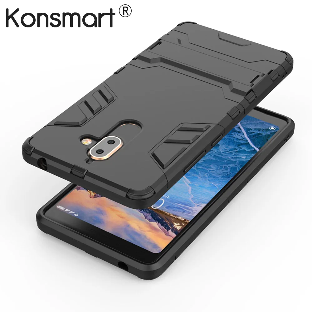 KONSMART 2018 Новый чехол для телефона Nokia 7 Plus бронированная подставка Чехлы мобильных