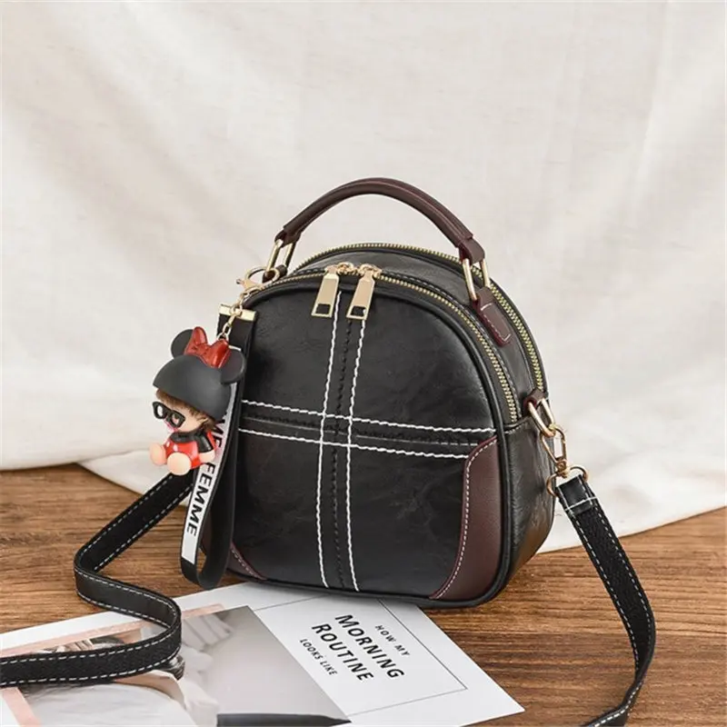 

Hot Bags For Women Messenger Bags 2018 Vintage Female Bag For Ladies Phone Pocket Zipper Woman Brand Leather Women Shoulder
