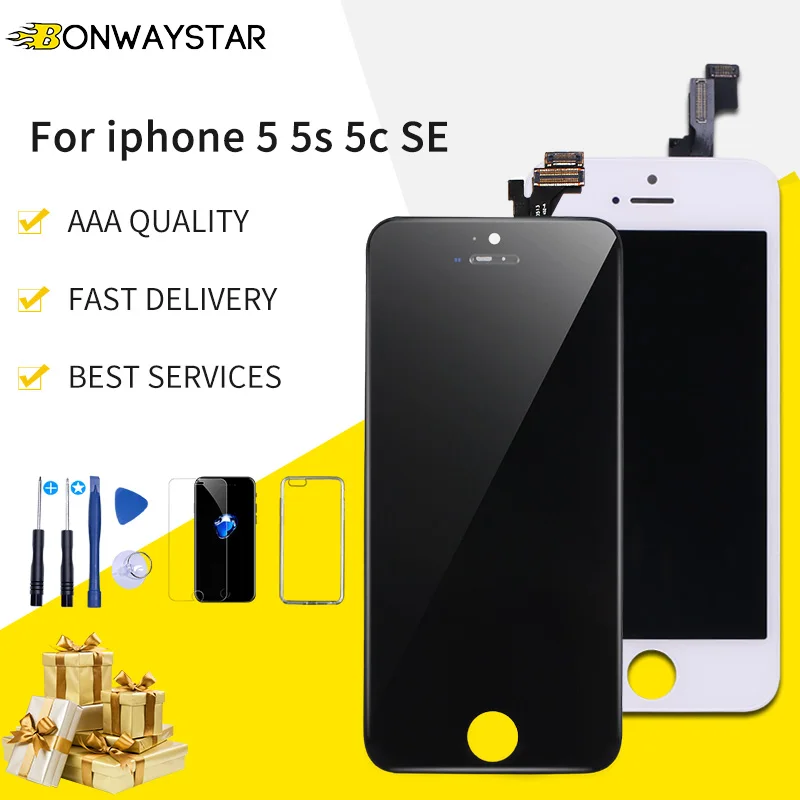 Заводская распродажа AAA качественный экран для iPhone 5 5S 5C SE 5SE ЖК дисплей и