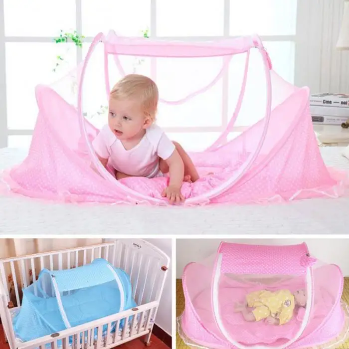 Foldable Baby Mosquito Net Tent Netting Portable for Crib Cot Bedroom Outdoor M09