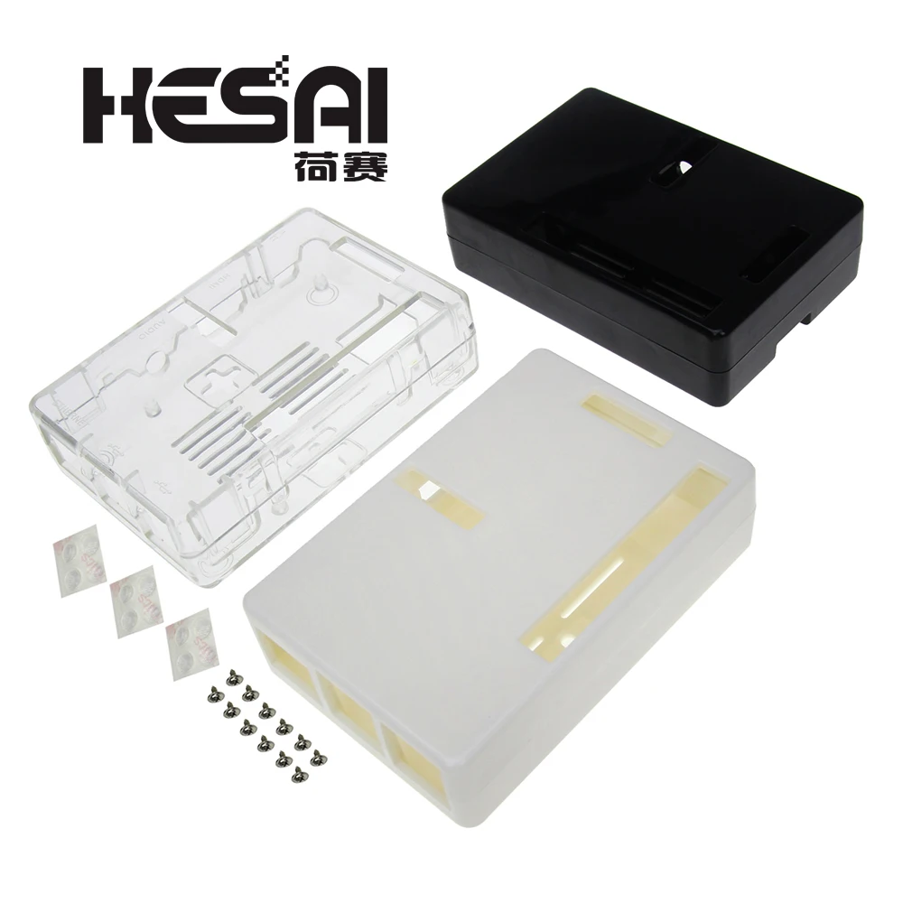 Clear Case for Raspberry Pi B+&Raspberry Pi 3 Model B Case Black/White/Transparent by SB Components Plastic Box Access All Ports