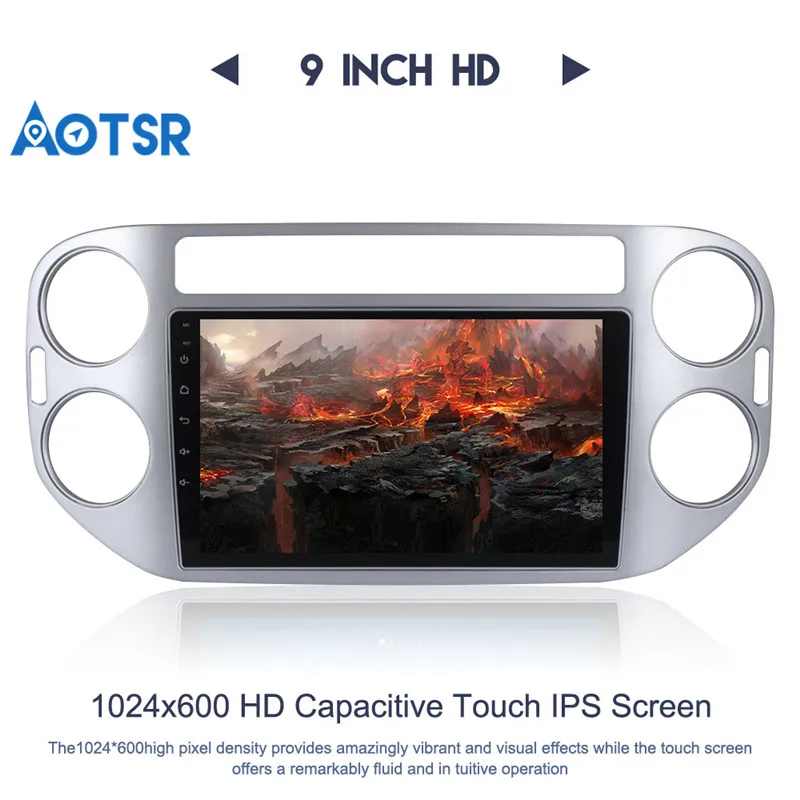 Flash Deal 9" Android 8.0 7.1 Car GPS Radio Player for Volkswagen VW Tiguan 2010-2015 with Octa Core 4GB+32GB Auto Stereo Multimedia wifi 12