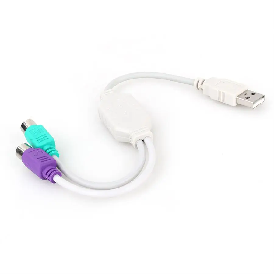 

USB Male to PS2 Female Cable Adapter Converter Use For Keyboard Mouse Computer Cables & Connectors Free Shipping