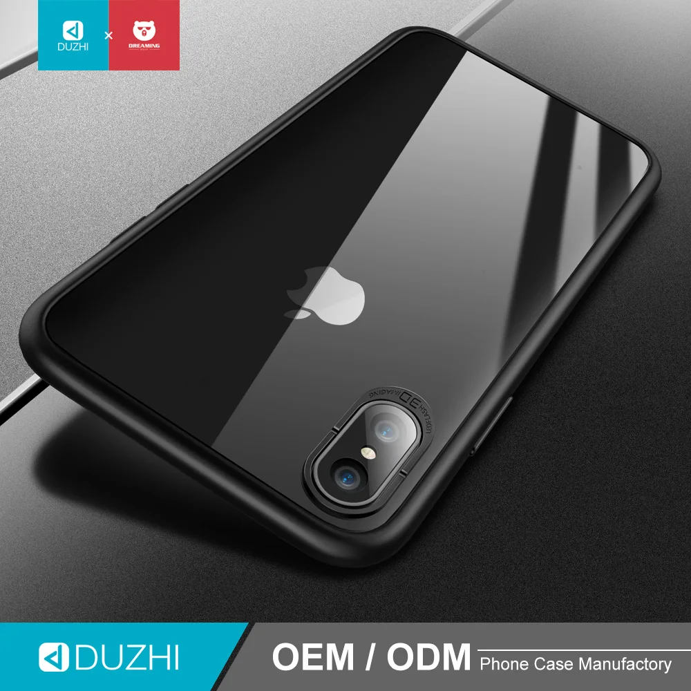 Чехол для iphone X 100% оригинальный бренд Duzhi силиконовый чехол iphoneX мягкий прозрачный